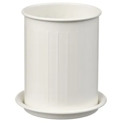 IKEA VÄLVÅRDAD (ИКЕА ВЭЛВОРДАД) — Держатель для приборов, белый/оцинкованный 13 см