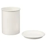 IKEA VÄLVÅRDAD (ИКЕА ВЭЛВОРДАД) — Держатель для приборов, белый/оцинкованный 13 см — фото 4
