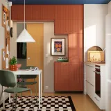 IKEA TERRSJÖ (ИКЕА ТЕРРШЁ) — Дверь, красно-коричневый волнистая фактура 40х40 см — фото 3