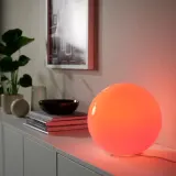 IKEA KAJPLATS (ИКЕА КАЙПЛАТС) — Лампа светодиодная E27 1055 люмен, умная, цветной и белый спектр/шар опаловый белый — фото 2