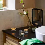 IKEA LOTSFÅGEL (ИКЕА ЛОТСФОГЕЛ) — Чайная свеча ароматическая, яблоко светло-зелёный 3.5 ч, 30 шт. — фото 2