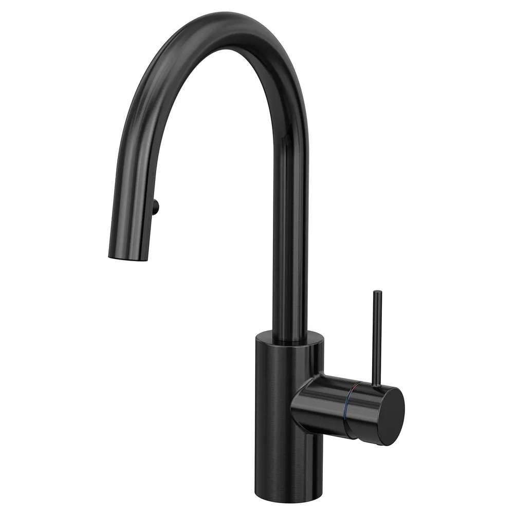 IKEA SALLSJÖN (ИКЕА САЛЛШЁН) — Смеситель с выдвижным изливом, чёрный
