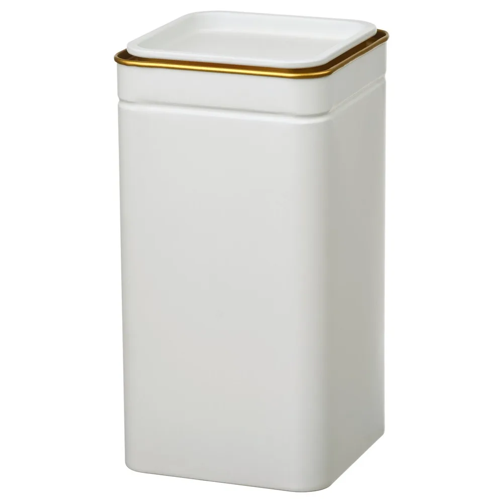 IKEA BLOMNING (ИКЕА БЛОМНИНГ) — Банка с крышкой, кремовый/для кофе/чая 10x10x20 см