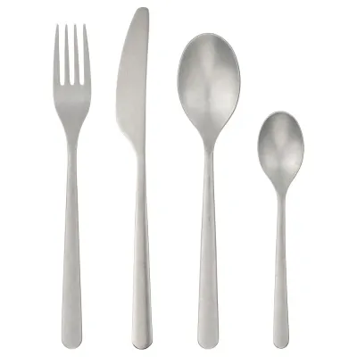 IKEA PRAKTBOTIA (ИКЕА ПРАКТБОТИА) — Набор столовых приборов, 16 шт., нержавеющая сталь