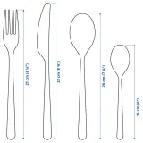 IKEA PRAKTBOTIA (ИКЕА ПРАКТБОТИА) — Набор столовых приборов, 16 шт., нержавеющая сталь — фото 5
