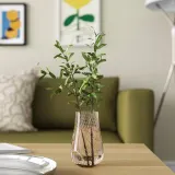 IKEA PÅSKÖTRÄD (ИКЕА ПОСКЁТРЭД) — Ваза, стекло/светло-коричневый 13.5 см — фото 3