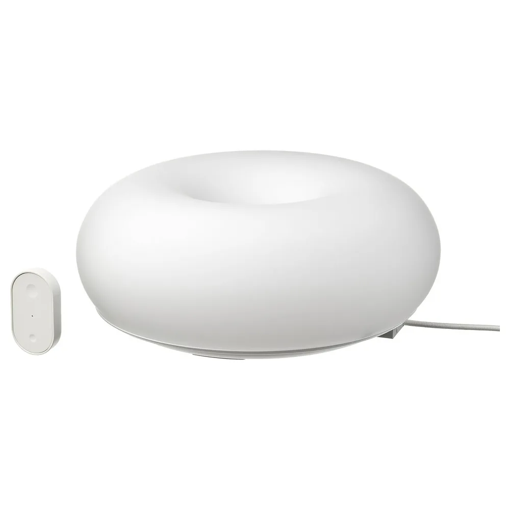IKEA VARMBLIXT (ИКЕА ВАРМБЛИКСТ) — Светильник LED настольный/настенный, диммируемый умный белый 30 см