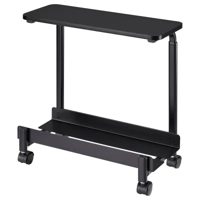 IKEA LÅNESPELARE  (ИКЕА ЛОНЕСПЕЛАРЕ)  -  Тележка для ПК с полкой - чёрная 50x27 см