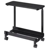 IKEA LÅNESPELARE (ИКЕА ЛОНЕСПЕЛАРЕ) - Тележка для ПК с полкой - чёрная 50x27 см — фото 1