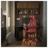 IKEA LÅNESPELARE (ИКЕА ЛОНЕСПЕЛАРЕ) - Тележка для ПК с полкой - чёрная 50x27 см — фото 5
