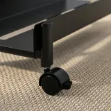 IKEA LÅNESPELARE (ИКЕА ЛОНЕСПЕЛАРЕ) - Тележка для ПК с полкой - чёрная 50x27 см — фото 7