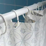 IKEA DOCKBÅT (ИКЕА ДОКБОТ) — Шторка для ванной, белая/разноцветная 180x200 см — фото 4