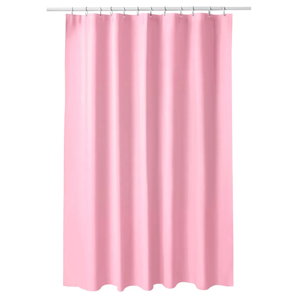 IKEA LUDDHAGTORN (ИКЕА ЛУДДХАГТОРН) — Шторка для ванной, розовая 180x200 см