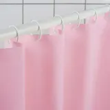 IKEA LUDDHAGTORN (ИКЕА ЛУДДХАГТОРН) — Шторка для ванной, розовая 180x200 см — фото 3