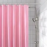 IKEA LUDDHAGTORN (ИКЕА ЛУДДХАГТОРН) — Шторка для ванной, розовая 180x200 см — фото 4