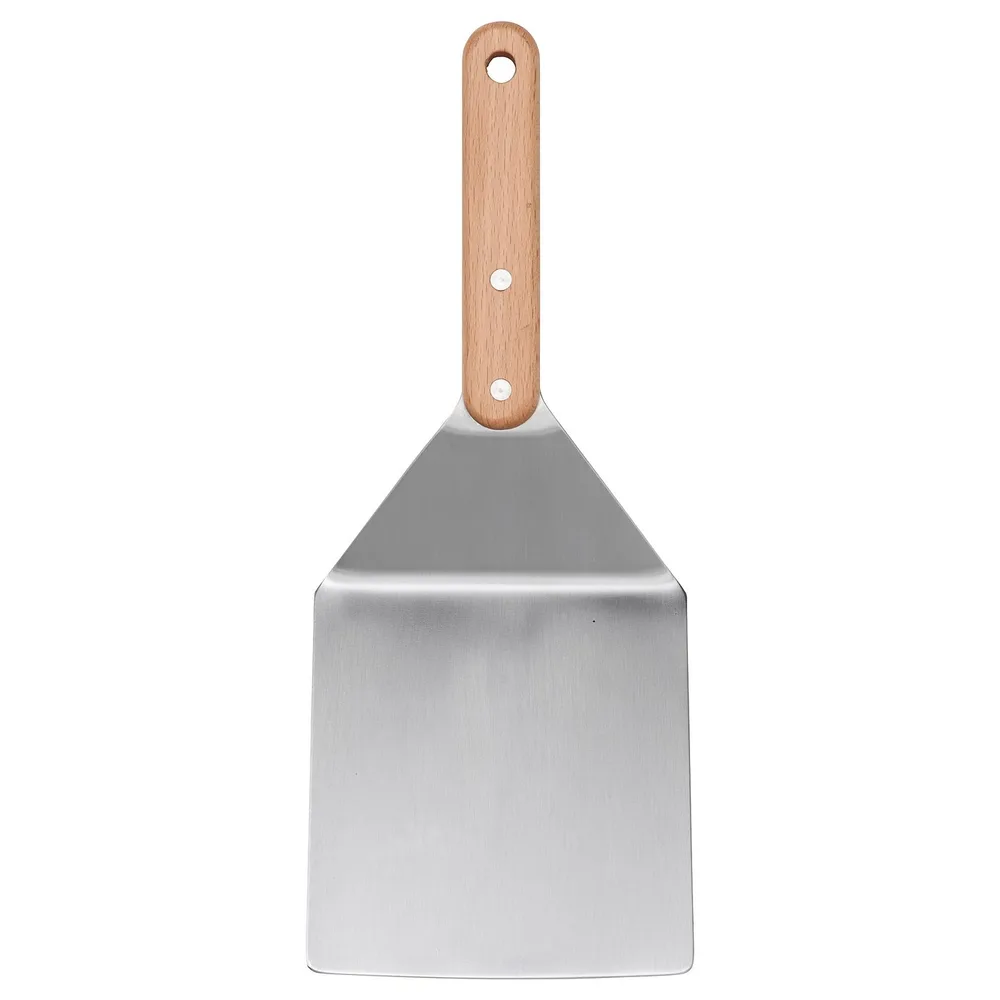 IKEA GRILLTIDER (ИКЕА ГРИЛЛТИДЕР) — Лопатка для гамбургеров, нержавеющая сталь/бук 30 см