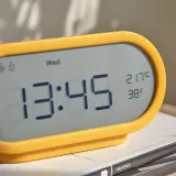 IKEA RÖDSTRÄFSE (ИКЕА РЁДСТРЭФСЕ) — Будильник с гигро-/термометром, желтый 17х8х6 см — фото 2