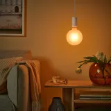 IKEA MOLNART (ИКЕА МОЛНАРТ) — Светодиодная лампа E27 180 люмен, шар матовая/коричневый 150 мм — фото 2