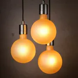 IKEA MOLNART (ИКЕА МОЛНАРТ) — Светодиодная лампа E27 180 люмен, шар матовая/коричневый 150 мм — фото 4