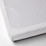 IKEA BÄRGLIM (ИКЕА БЭРГЛИМ) — Простыня на резинке, белая 160x200 см — фото 3