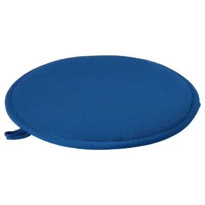 IKEA ÄNGSFRÄKEN (ИКЕА ЭНГСФРЭКЕН) — Подушка на стул, синяя, для дома и улицы, 36 см