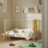 IKEA LEN (ИКЕА ЛЕН) — Плед детский, жёлтый, трикотаж, 70x90 см — фото 5