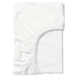 IKEA LEN (ИКЕА ЛЕН) — Простыня детская, белая, джерси, 60x120 см — фото 1