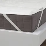 IKEA ÄNGSKORN (ИКЕА ЭНГСКОРН) — Наматрасник, белый 120x200 см — фото 2