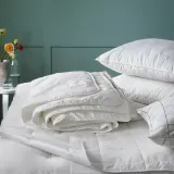 IKEA ÄNGSKORN (ИКЕА ЭНГСКОРН) — Наматрасник, белый 120x200 см — фото 3
