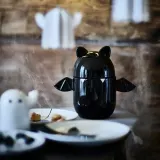 IKEA KUSTFYR (ИКЕА КУСТФИР) — Миска с крышкой, летучая мышь черный 19 см — фото 2