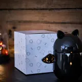 IKEA KUSTFYR (ИКЕА КУСТФИР) — Миска с крышкой, летучая мышь черный 19 см — фото 3