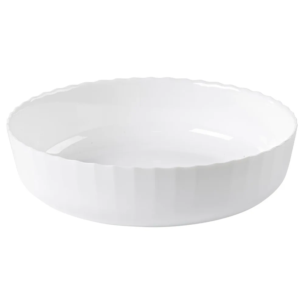 IKEA FISKTÄRNA (ИКЕА ФИСКТЭРНА) — Форма жаропрочная, белая 26 см