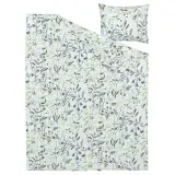 IKEA MATTOXBÄR (ИКЕА МАТТОКСБЭР) — Пододеяльник и наволочка, бледно-голубой цветочный узор 150x200/50x60 см — фото 5