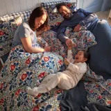 IKEA SÄTERVIDE (ИКЕА СЭТЕРВИДЕ) — Пододеяльник и 2 наволочки, разноцветный цветочный узор 200x200/50x60 см — фото 5