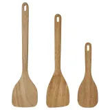 IKEA MAJFISK (ИКЕА МАЙФИСК) — Кухонные приборы, 3 шт., акация — фото 1