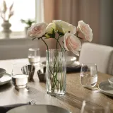 IKEA PÄRLGLADA (ИКЕА ПЭРЛГЛАДА) — Ваза, прозрачное стекло 18 см — фото 2