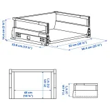 IKEA MAXIMERA (ИКЕА МАКСИМЕРА) — Ящик, средний, белый 60x37 см — фото 4