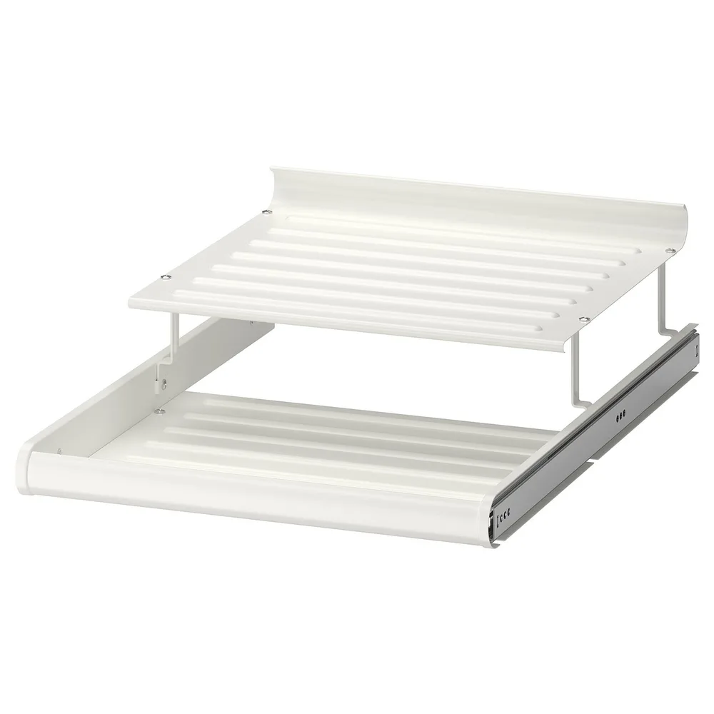 IKEA KOMPLEMENT (ИКЕА КОМПЛИМЕНТ) — Выдвижная полка для обуви, белая 50x58 см
