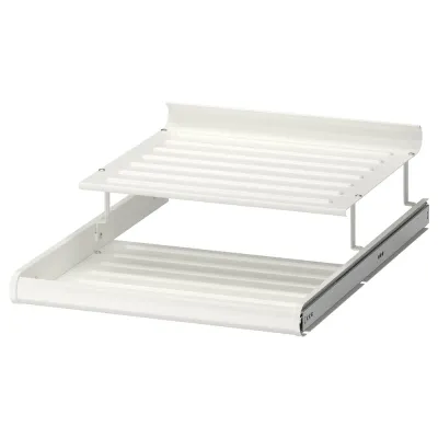 IKEA KOMPLEMENT (ИКЕА КОМПЛИМЕНТ) — Выдвижная полка для обуви, белая 50x58 см