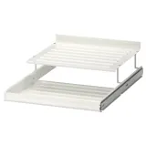 IKEA KOMPLEMENT (ИКЕА КОМПЛИМЕНТ) — Выдвижная полка для обуви, белая 50x58 см — фото 1