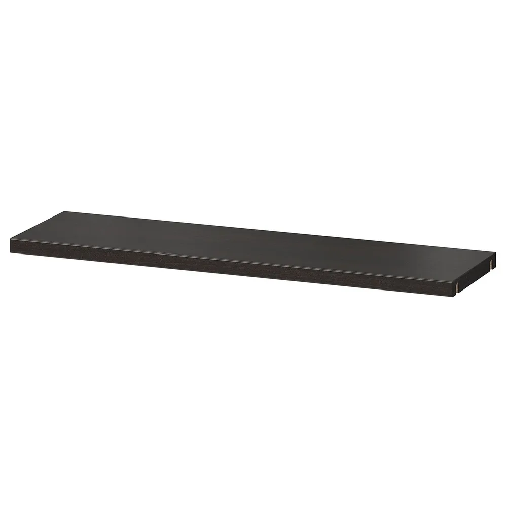 IKEA BESTÅ (ИКЕА БЕСТО) — Полка, чёрно-коричневый 56x16 см