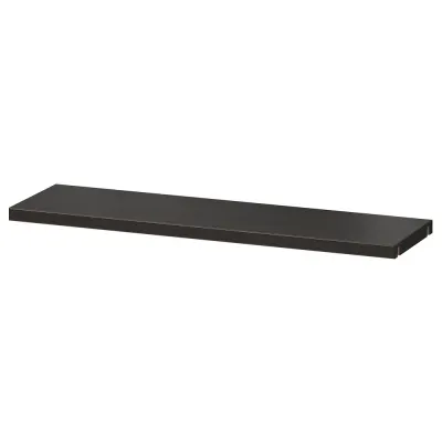 IKEA BESTÅ (ИКЕА БЕСТО) — Полка, чёрно-коричневый 56x16 см