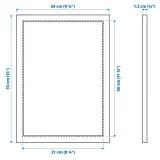 IKEA FISKBO (ИКЕА ФИСКБО) — Рамка, белый 21x30 см — фото 5