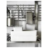 IKEA KUNGSFORS (ИКЕА КУНГСФОРС) — Решетка настенная, нержавеющая сталь — фото 2