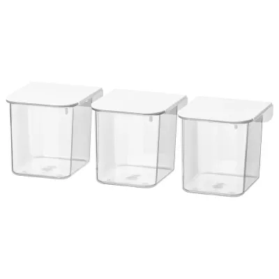 IKEA SKÅDIS (ИКЕА СКОДИС) — Контейнер с крышкой, белый