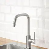 IKEA ÄLMAREN (ИКЕА ЭЛМАРЕН) — Смеситель с выдвижным изливом, стальной — фото 2