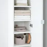 IKEA SAXBORGA (ИКЕА САКСБОРГА) — Коробка с зеркальной крышкой, пластик пробка 24х17 см — фото 3