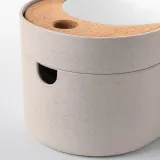 IKEA SAXBORGA (ИКЕА САКСБОРГА) — Коробка с зеркальной крышкой, пластик пробка 24х17 см — фото 5
