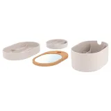 IKEA SAXBORGA (ИКЕА САКСБОРГА) — Коробка с зеркальной крышкой, пластик пробка 24х17 см — фото 6