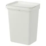 IKEA HÅLLBAR (ИКЕА ХОЛЛБАР) — Ведро с крышкой, светло-серый 10 л — фото 1